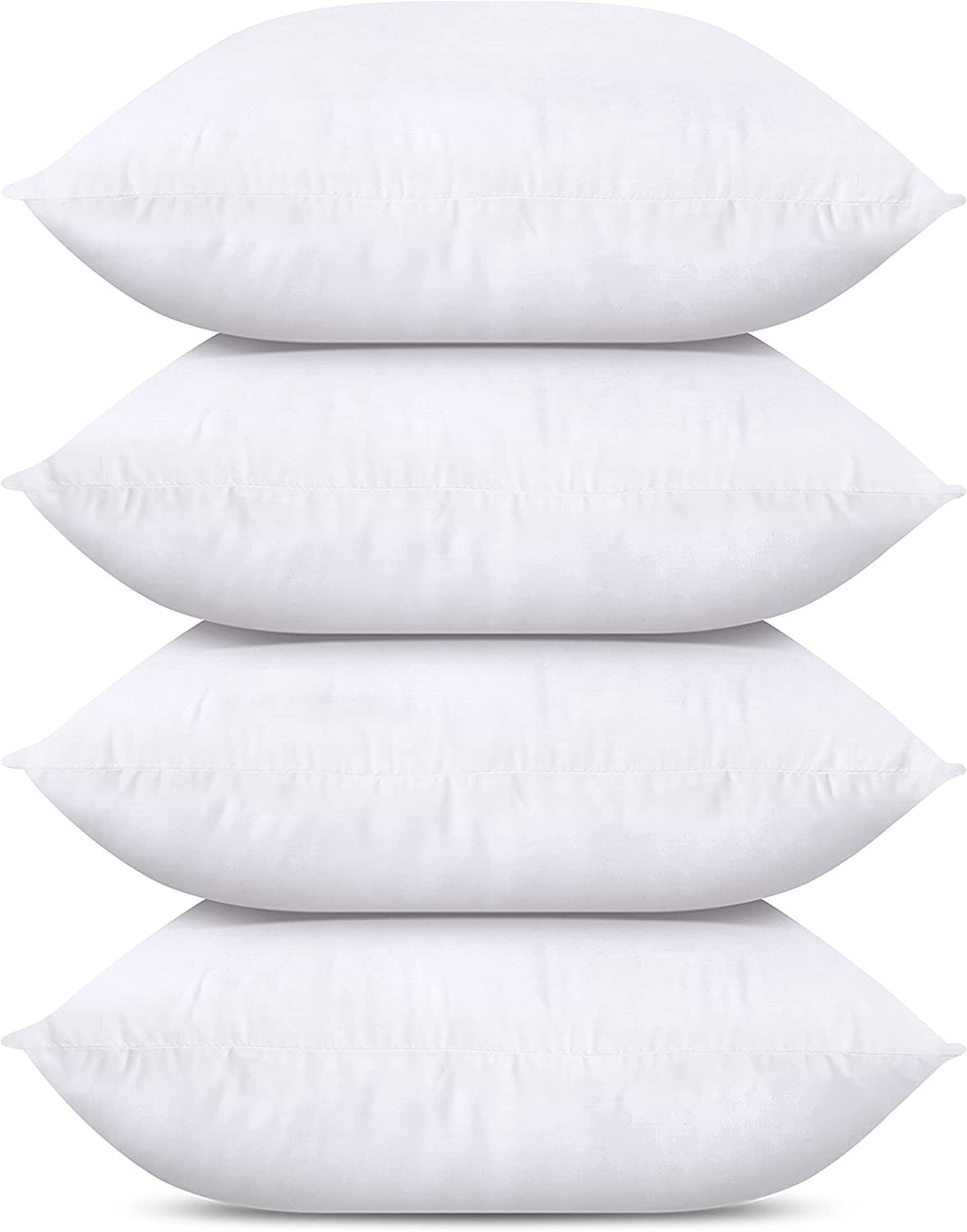 Utopia Bedding Throw Pillows (Set of 4, White), 20 X 20 Inches Pillows for Sofa, Bed and Couch Decorative Stuffer Pillow