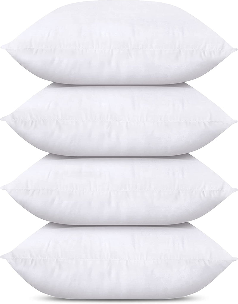 Utopia Bedding Throw Pillows (Set of 4, White), 20 X 20 Inches Pillows for Sofa, Bed and Couch Decorative Stuffer Pillow