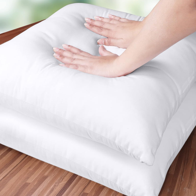 Utopia Bedding Throw Pillows Insert (Pack of 2, White) - 18 X 18 Inches Bed and Couch Pillows - Indoor Decorative Pillow