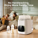 Momcozy Kleanpal Pro Baby Bottle Washer, Sterilizer & Dryer - All-In-One Cleaning Machine for Bottles, Pump Parts & Baby Essentials - Time-Saving & Effortless Care