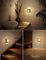 Doresshop LED Night Light, Night Lights Plug into Wall [2 Pack] with Dusk-To-Dawn Sensor, Dimmable Nightlights, Adjustable Brightness for Bathroom, Hallway, Bedroom,Kids Room,Stairway,Soft White