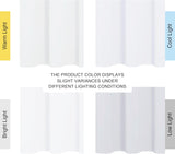 NICETOWN 100% Blackout Window Curtain Panels, Cold and Full Light Blocking Drapes with Black Liner for Nursery, 84 Inches Drop Thermal Insulated Draperies (White, 2 Pieces, 52 Wide Each Panel)