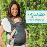Infantino Flip 4-In-1 Convertible Baby Carrier, Adjustable, Ergonomic Babywearing, Registry Essential, Baby Carrier for Newborn to Toddler, Gray