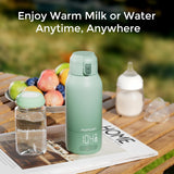 Momcozy Portable Milk Warmer for Travel – Dual Heating Modes for Breast Milk & Water, Portable Bottle Warmer with Fast Heating & Long Battery Life, 17 Ounces Large Capacity to Meet Your All-Day Needs