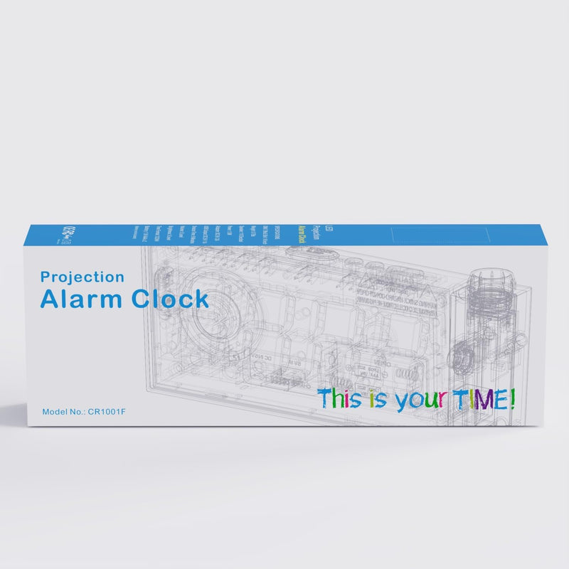 Digital Projection Alarm Clocks for Bedrooms - Large LED Display, 180° Rotatable Projector, 5-Level Dimmer,Usb Charger,Battery Backup,Loud Dual Alarms for Kids Elderly,Heavy Sleepers,Snooze,12/24H,Dst