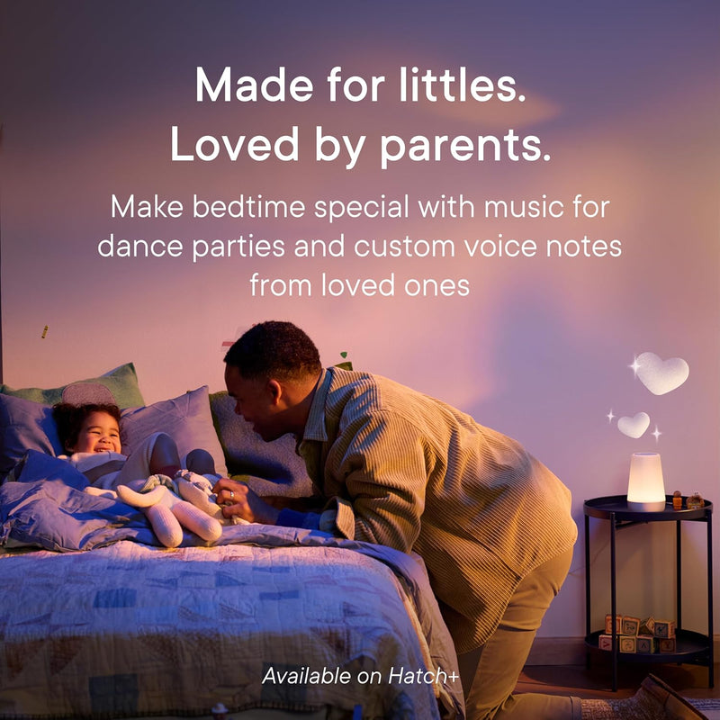 Hatch Rest Baby Sound Machine, Night Light | 2Nd Gen | Registry Essential, Sleep Trainer, Routine Builder, Time-To-Rise Alarm Clock, White Noise Soother, Nursery Stories, Toddler Kids Bedroom (Wi-Fi)