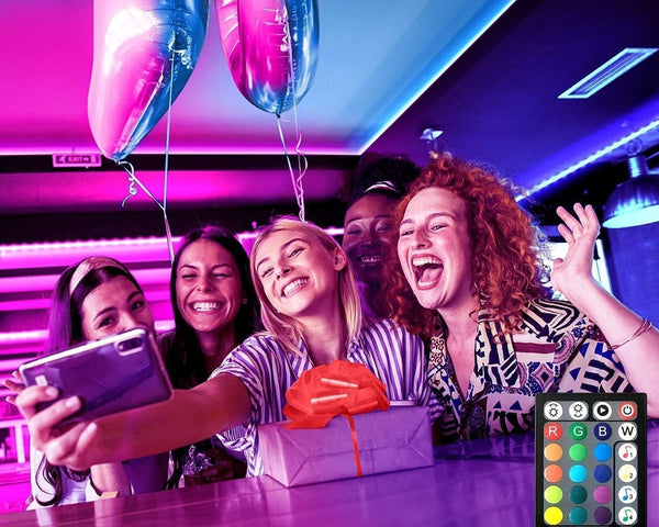 Led Lights for Bedroom 100Ft (2 Rolls of 50Ft) Music Sync Color Changing Strip Lights with Remote and App Control RGB Strip, for Room Home Party Decoration